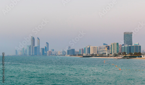 Panorama of the city of Abu Dhabi