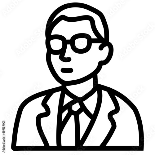handdrawn vice president icon