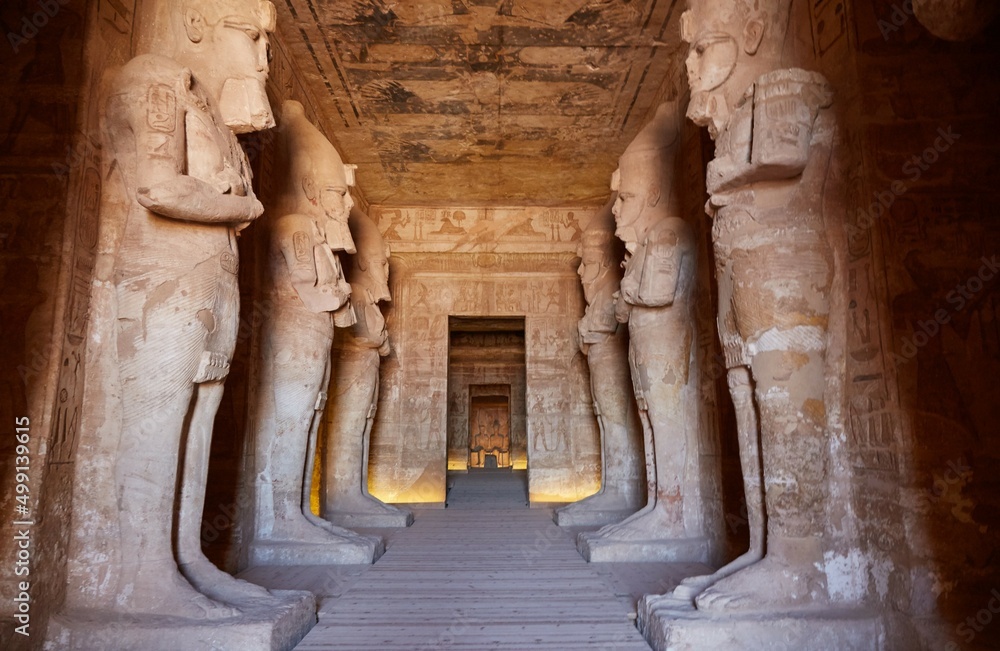 The Colossal Statues of Abu Simbel's Great Temple of Ramesses II