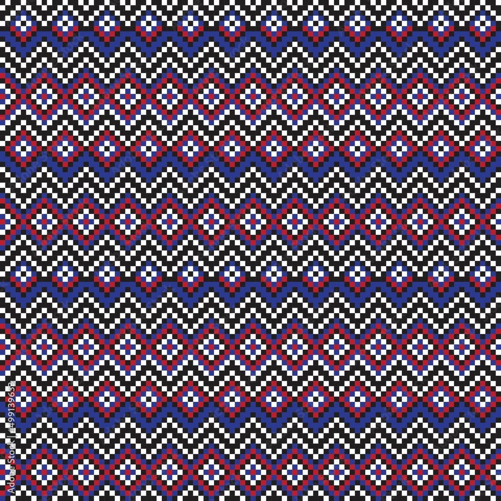 Argyle Fair Isle Seamless Pattern Design Argyle Fair Isle Seamless Pattern Design