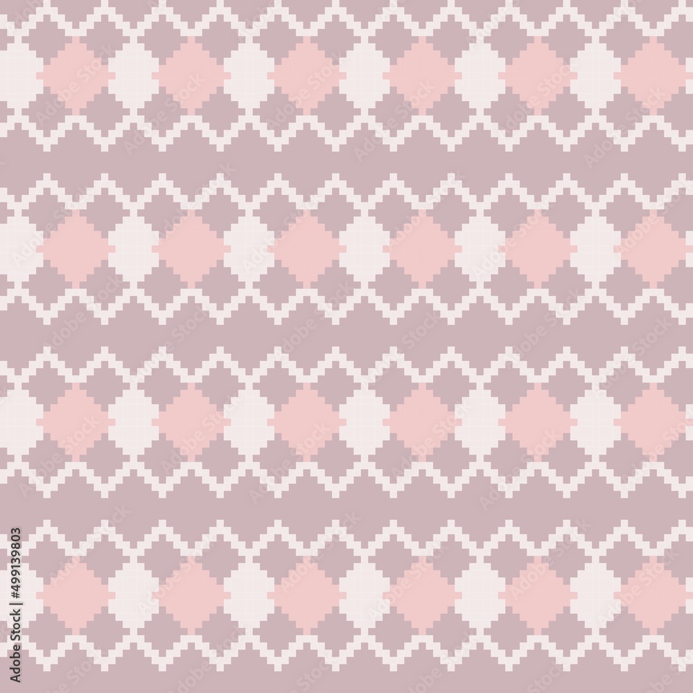 Argyle Fair Isle Seamless Pattern Design Argyle Fair Isle Seamless Pattern Design