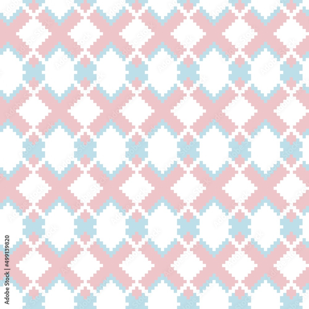 Argyle Fair Isle Seamless Pattern Design Argyle Fair Isle Seamless Pattern Design