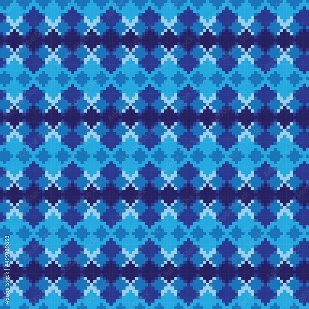 Argyle Fair Isle Seamless Pattern Design Argyle Fair Isle Seamless Pattern Design