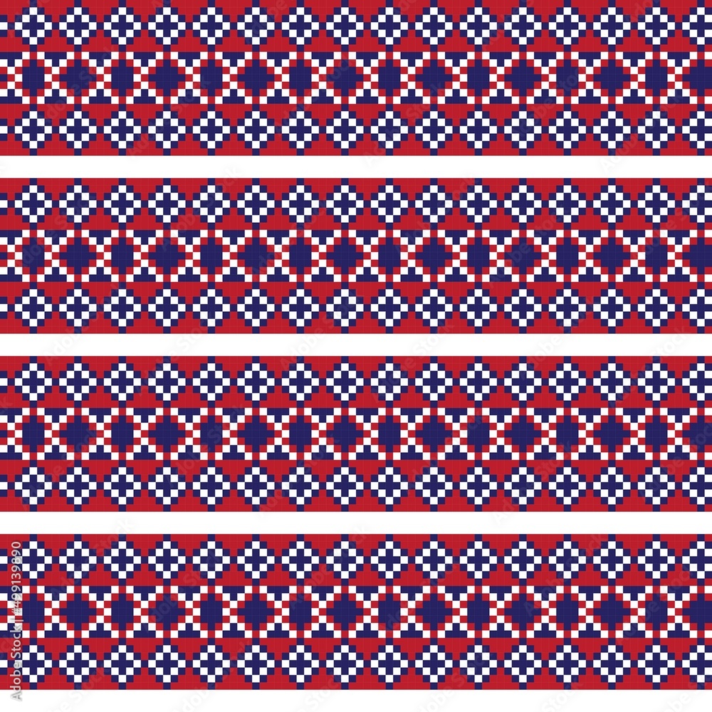Argyle Fair Isle Seamless Pattern Design Argyle Fair Isle Seamless Pattern Design