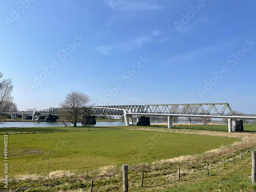 Bridge over the river Meuse around Mook