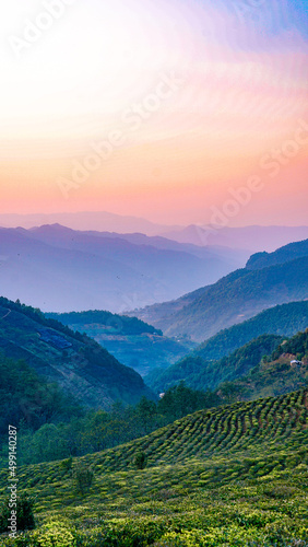 Photography landscape with mountains