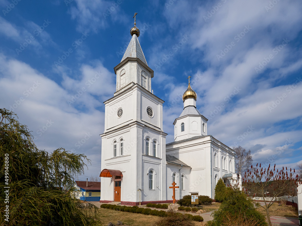Old ancient St. Nicholas Church in Logoisk, Minsk region, Belarus.