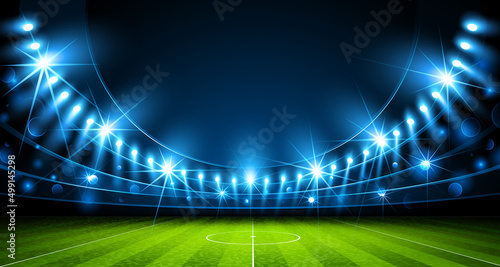 Public Buildings. Football Arena. Stadium. Vector illustration