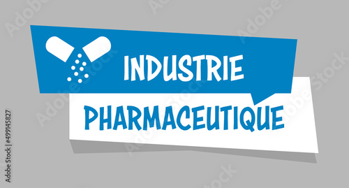 Logo industrie pharmaceutique.