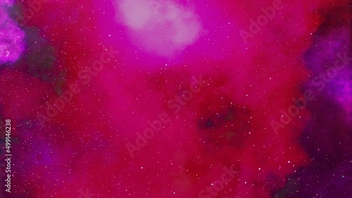 purple nebula and cosmic dust in deep space