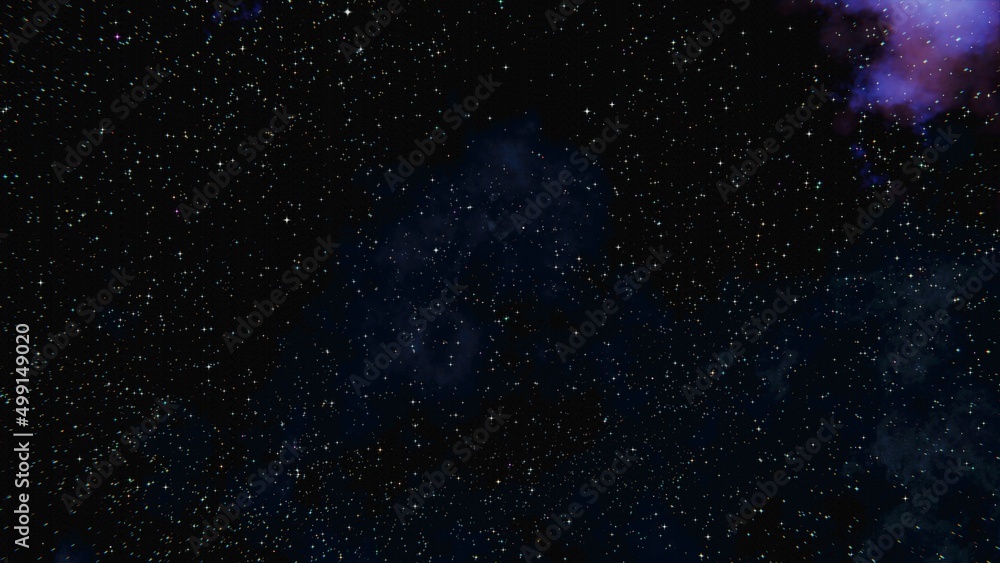 Fototapeta premium Night blue sky with stars as background and Universe