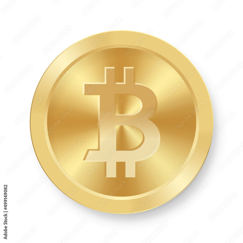 Gold coin of bitcoin Concept of web internet cryptocurrency Gold coin of bitcoin Concept of web internet cryptocurrency