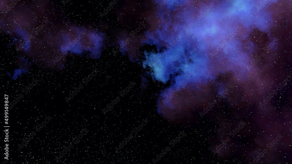 Fototapeta premium space blue galaxy background