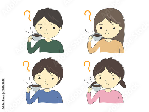 匂いがわからない人のイラストセット