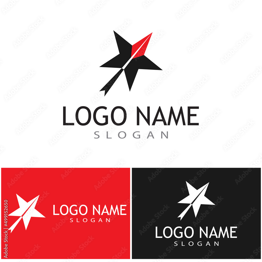 Obraz premium Star icon Template vector illustration design