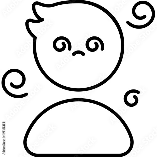 dizzy outline icon