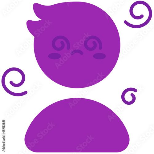 dizzy flat icon