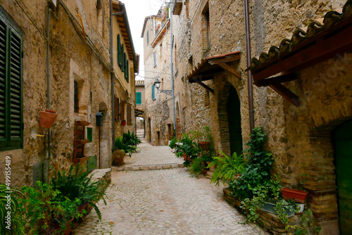 Borgo medievale di Casperia, Terni, Italia