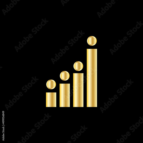 growth business logo vector image
