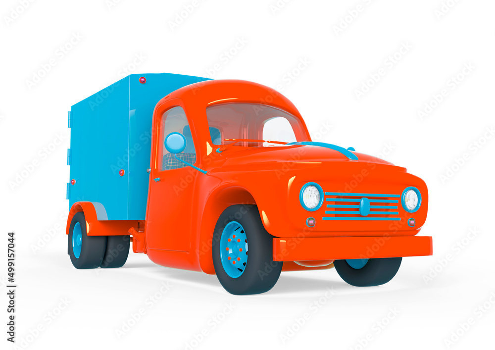 delivery truck cartoon Stock Illustration | Adobe Stock