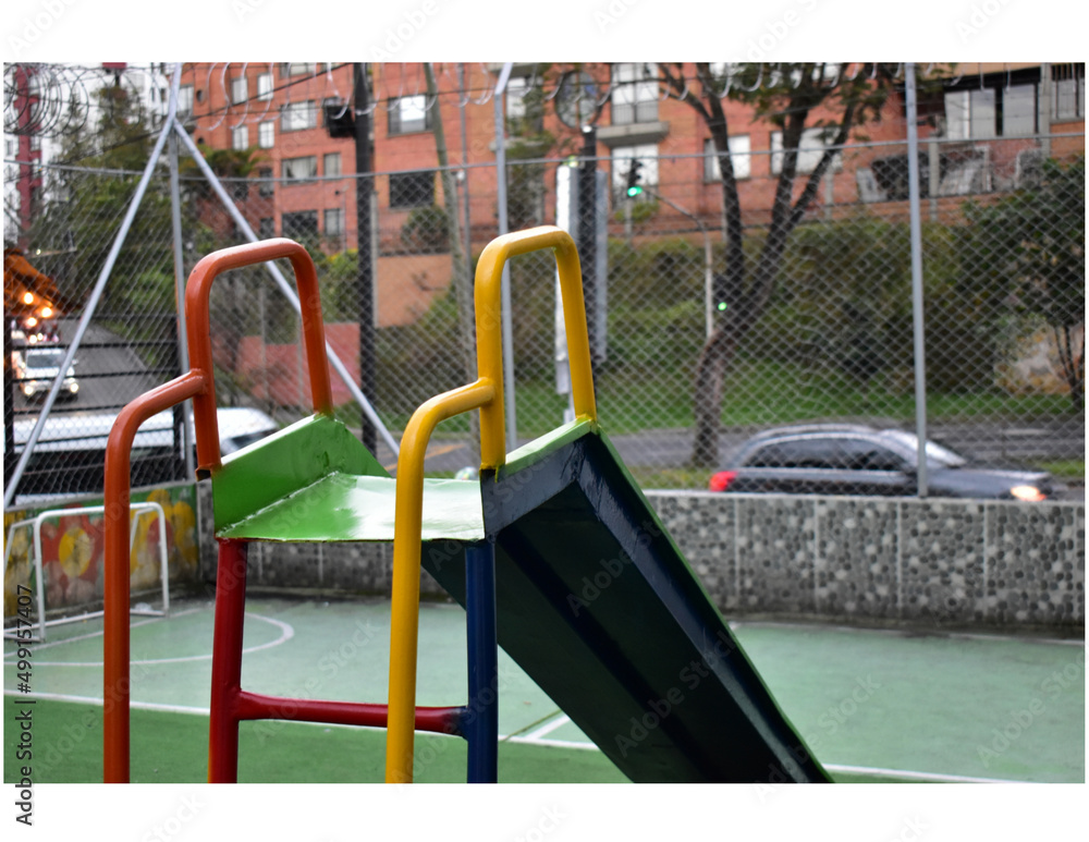 Naklejka premium playground in the park