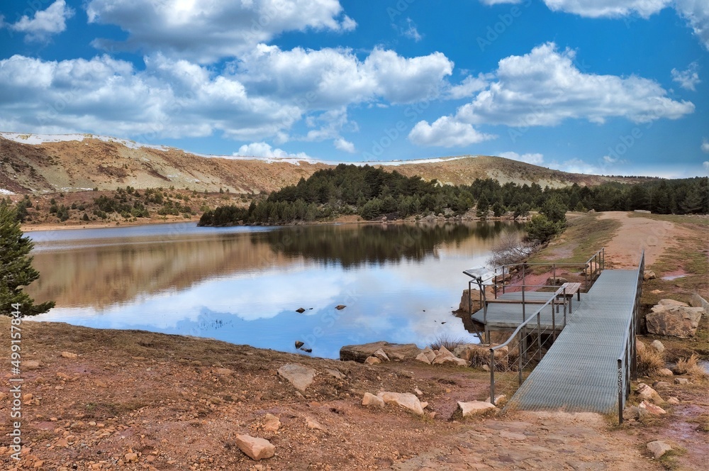 Laguna, paisaje, agua, montaña, naturaleza Laguna, paisaje, agua, montaña, naturaleza