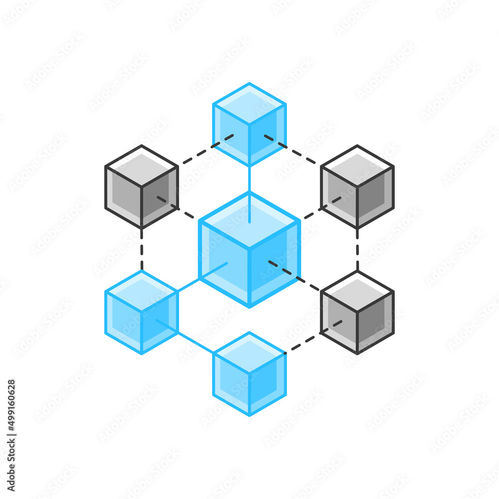 Blockchain technology network structure flowchart