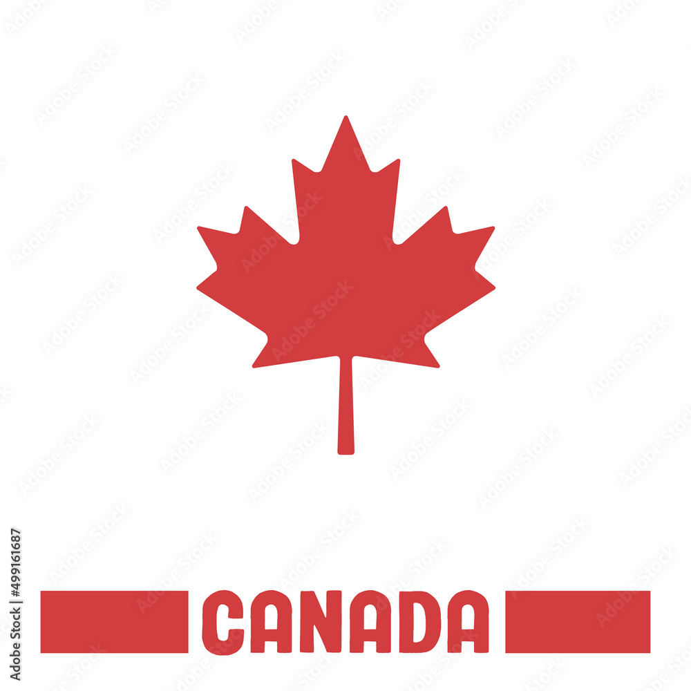 Maple leaf vector icon. Canada national symbol. Canadian element. Maple leaf vector icon. Canada national symbol. Canadian element.