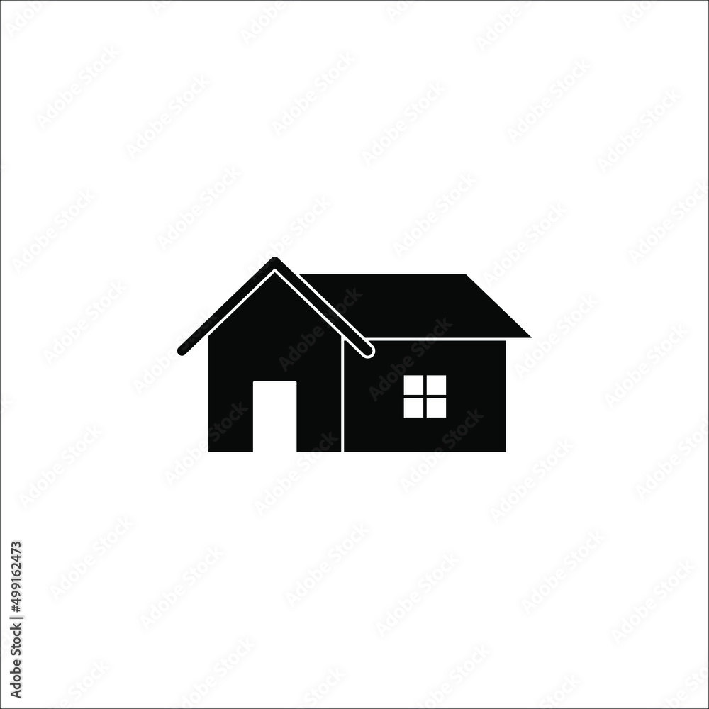 House icon vector. Home icon vector illustration on white background House icon vector. Home icon vector illustration on white background
