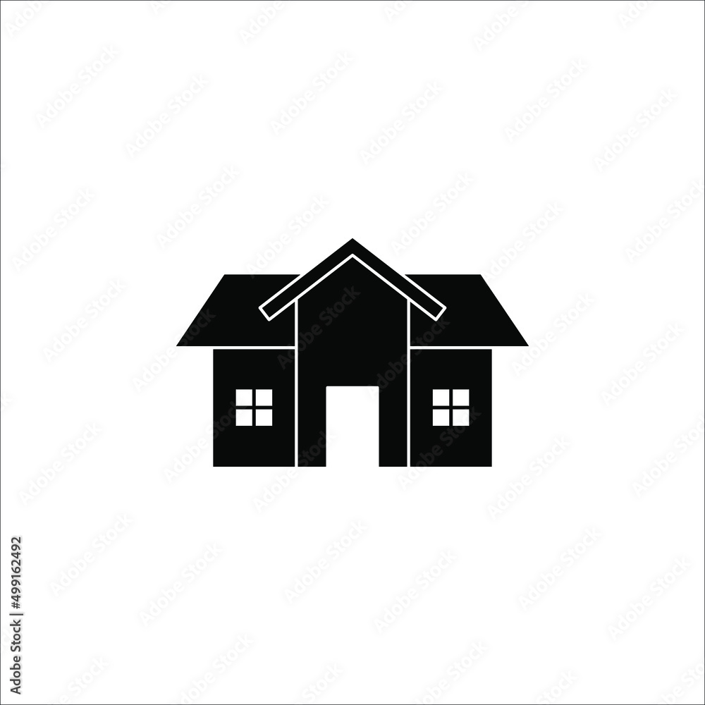 House icon vector. Home icon vector illustration on white background