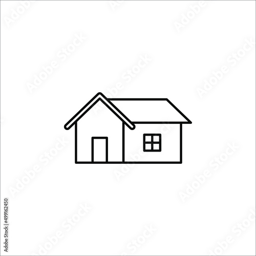 House icon vector. Home icon vector illustration on white background © NAPISAH