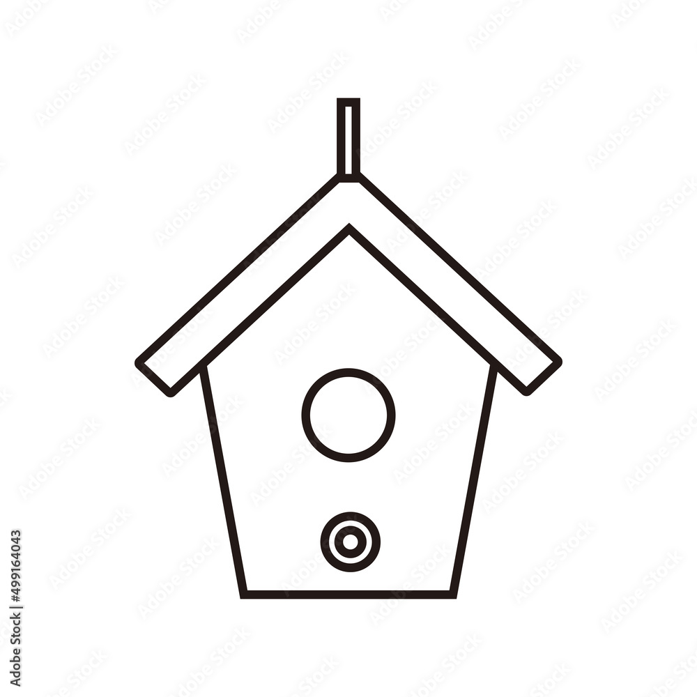 birdhouse icon vector illustration sign birdhouse icon vector illustration sign