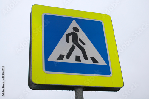 Road sign "Pedestrian crossing".
