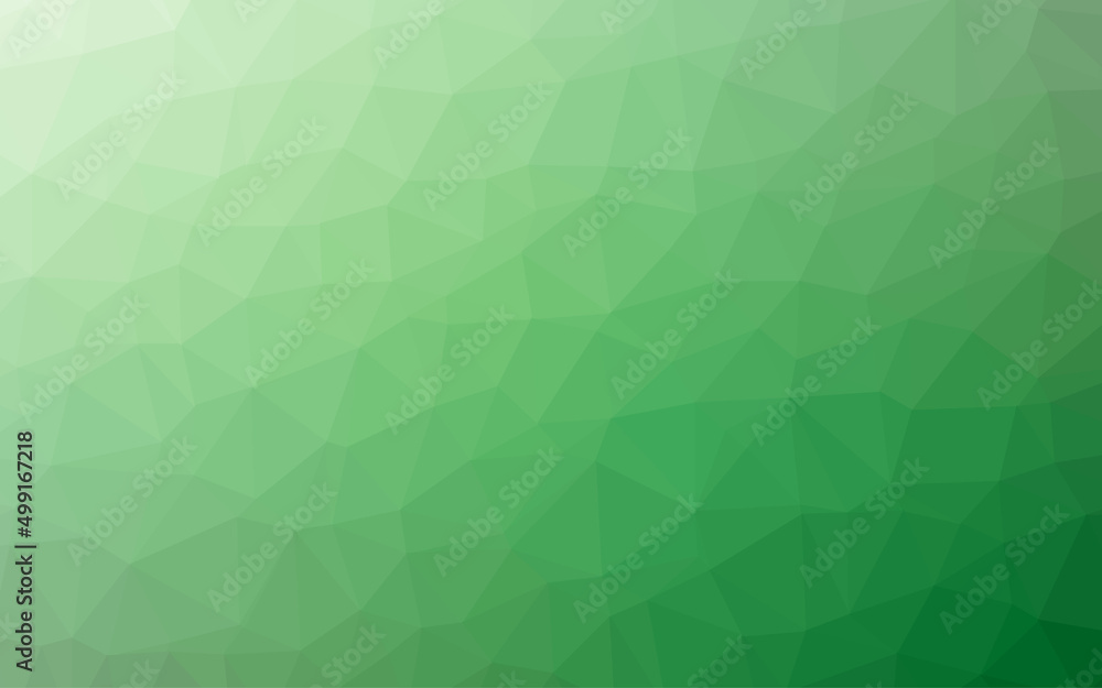 Light green abstract polygonal template. Glitter abstract illustration with an elegant design. The template can be used as a background for cell phones.