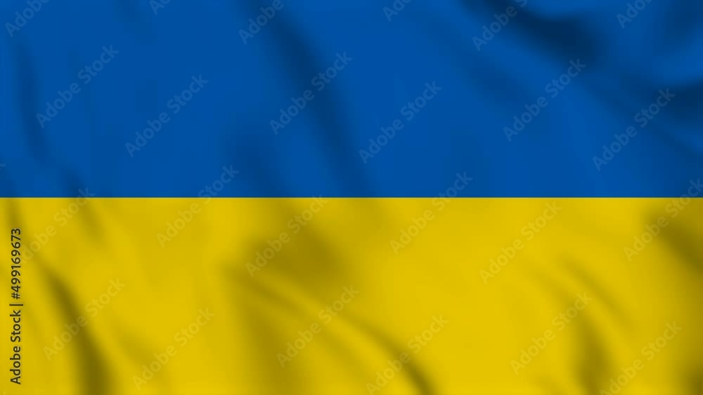 UKRAINE National Flag. 4K seamless loop animation of the ukraine flag. UKRAINE National Flag. 4K seamless loop animation of the ukraine flag.