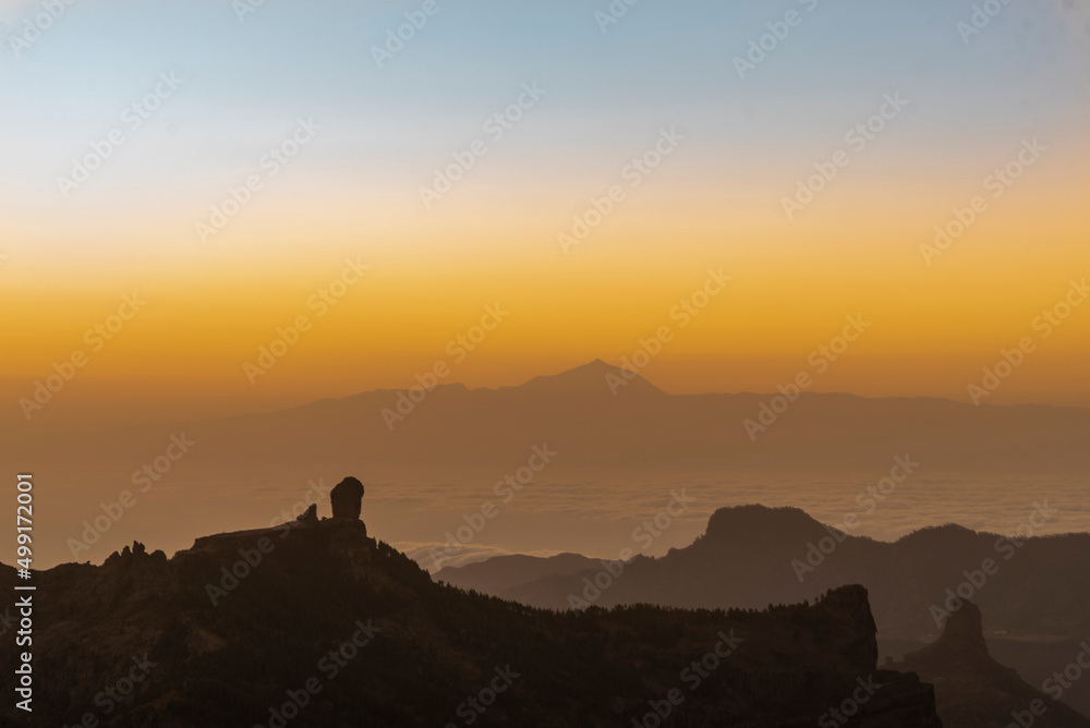 mountains on the summit of gran canaria