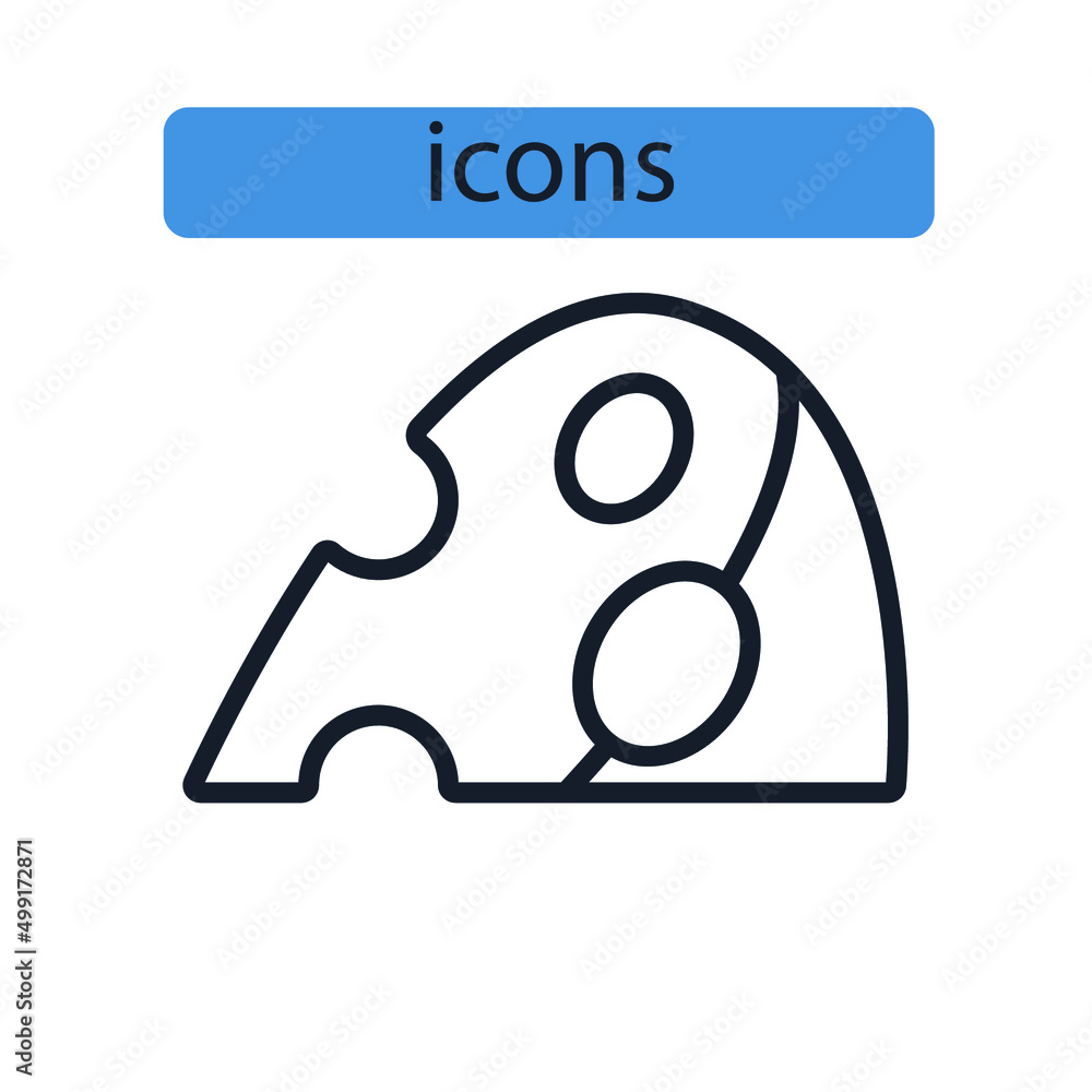 Cheese icons symbol vector elements for infographic web Cheese icons symbol vector elements for infographic web