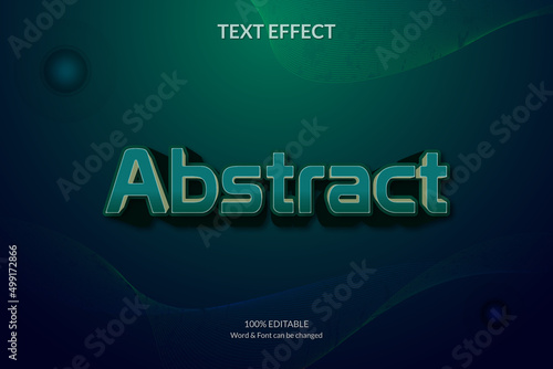 Abstract Editable 3d Text Effect
