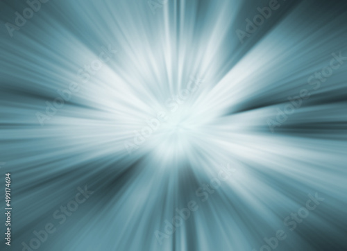 Abstract blue turquoise starburst light effect sparkle glowing rays background backdrop.