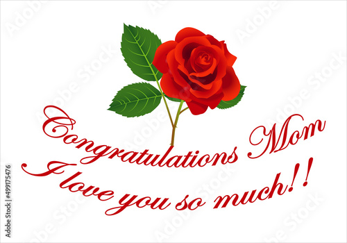 Felicidades mamá. Te quiero tanto, Feliz día de la madre