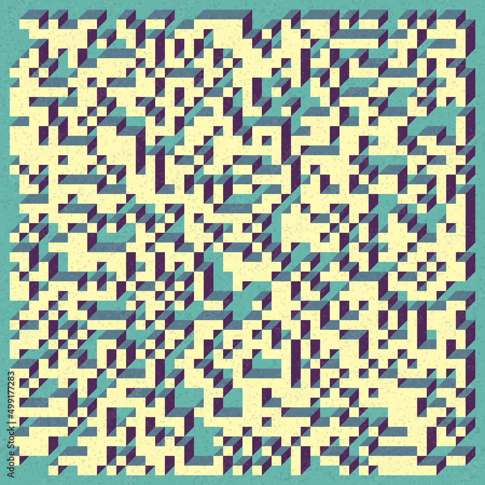 Implementation of Edward Zajec’s “Il Cubo” from 1971. Essentially a Truchet tile set of 8 tiles and rules for placement art illustration Implementation of Edward Zajec’s “Il Cubo” from 1971. Essentially a Truchet tile set of 8 tiles and rules for placement art illustration
