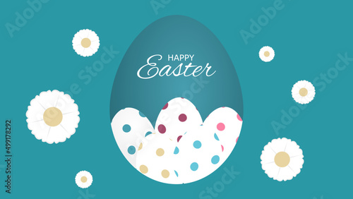 Happy Easter Day illustration. You can use this asset for background your content like as Worship, Poster, Template, Banner, Card, Social Media, Banner, Live Streaming, Presentation, Webinar anymore.