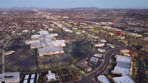 Glendale, Arizona, Aerial View, Amazing Landscape, Downtown photo