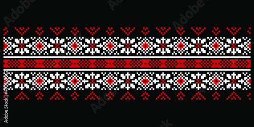 ukrainian national ornament texture background pattern		