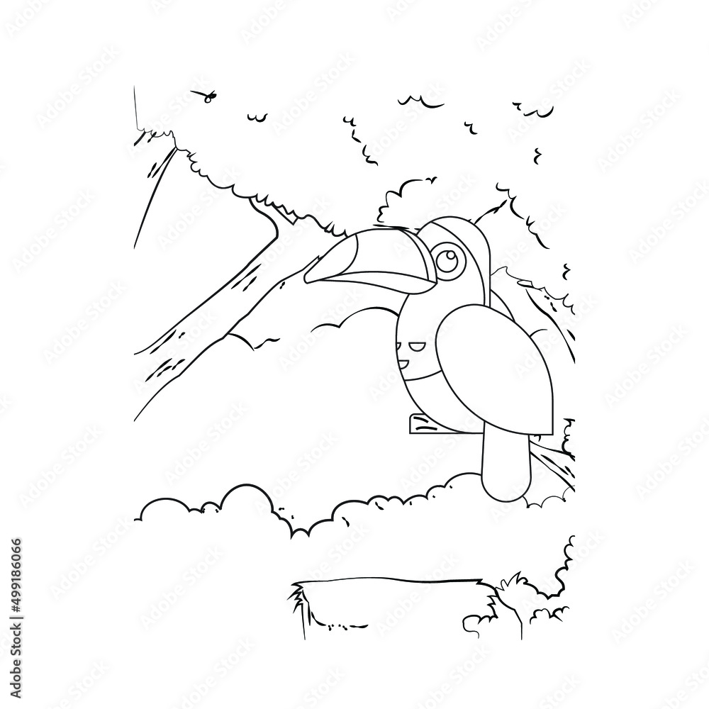 Bird Coloring Pages for Kids. Bird Coloring Page. Bird Coloring Pages