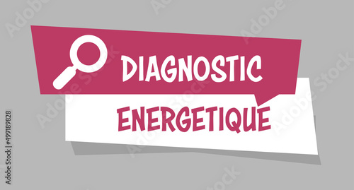 Logo diagnostic énergétique.
