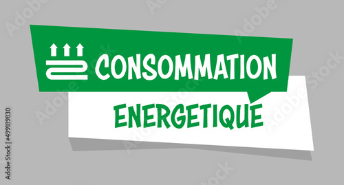 Logo consommation énergétique.