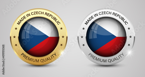 Made in Czech graphics and labels set.