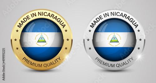 Made in Nicaragua graphics and labels set.