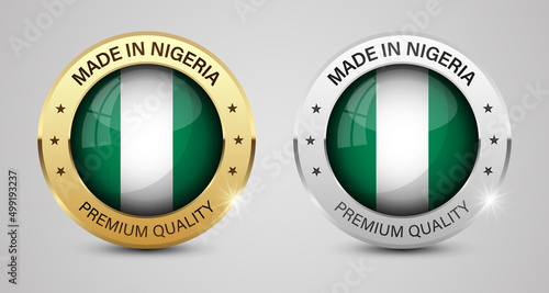 Made in Nigeria graphics and labels set.